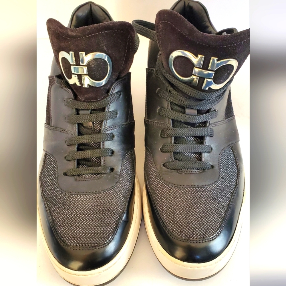 Salvatore Ferragamo Leather & Suade Sneakers